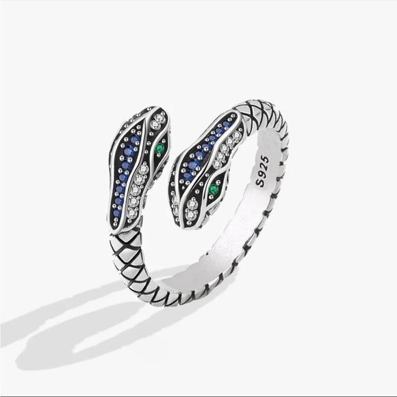 ⭐️ NEW 925 Sterling Silver Snake Ring - Picture 1 of 8